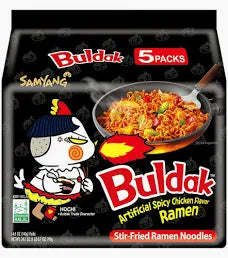 Samyang 305200 Artificial Spicy Chicken Flavor Ramen Original 三养 辣鸡肉拌面 原味  140g X5    2026-09-21 预订